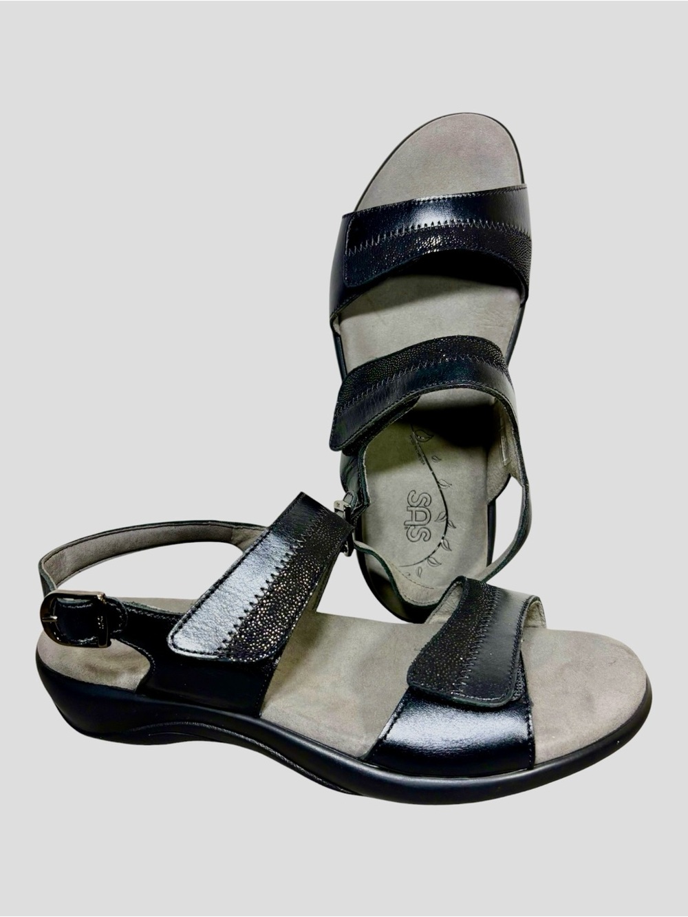 SAS Nuda Heel Strap Leather Sandal- woman’s 8.5 WW